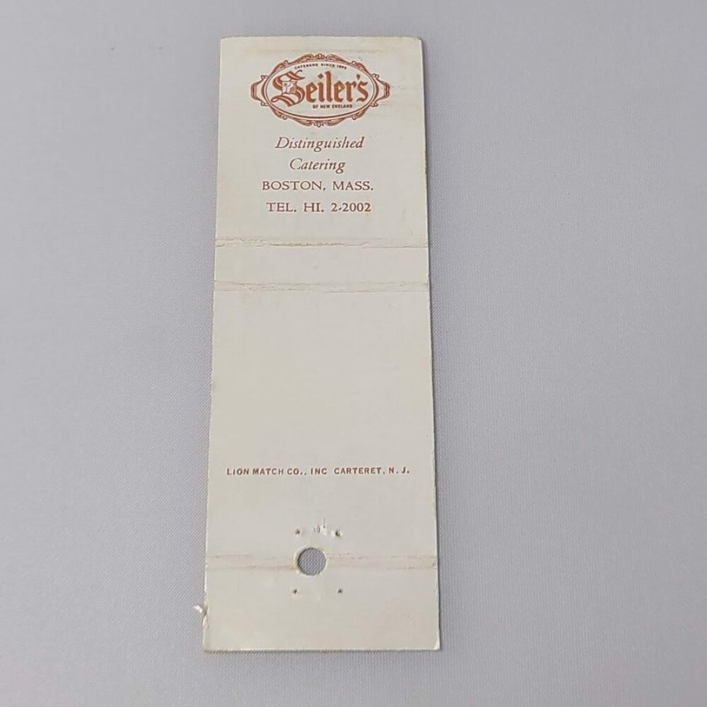 VTG Front Strike Matchbook Cover Seilers of New England Boston MA Plain Front - Picture 4 of 4